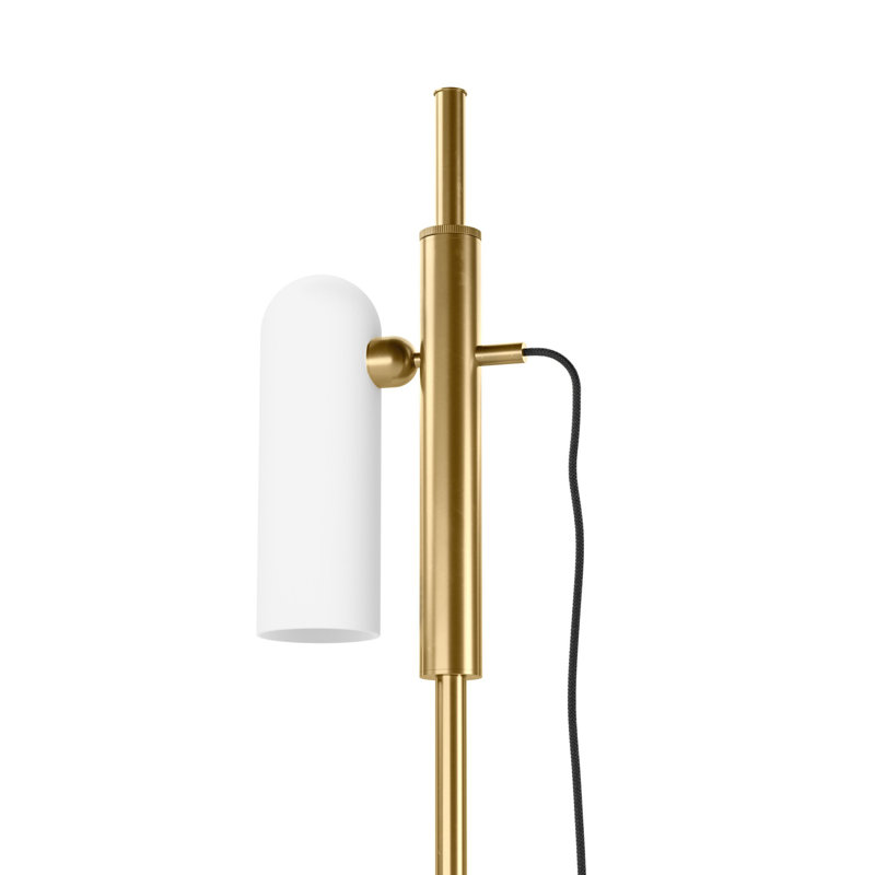 Odyssey Floor Lamp, Burnished Brass
