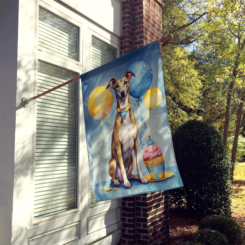 Drapeau «Happy Birthday House», Lévrier anglais