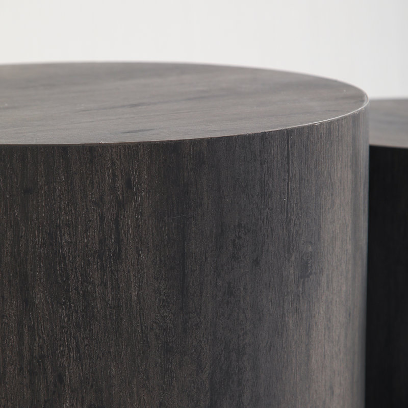 Tables gigognes et tables gigognes, ensemble moderne en bois MDF pour petits espaces