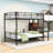 Bunk Bed With Integrated Stair Shelves And Underbed Wardrobe-1261389309-1261389311