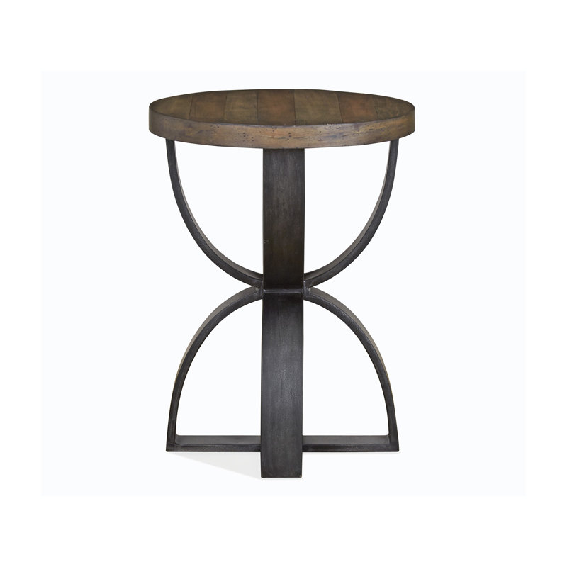 Alayah Solid Wood Top End Table