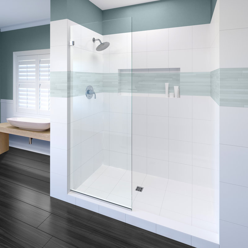 Celesta 30'' - W x 76'' H Door Frameless Shower Door with