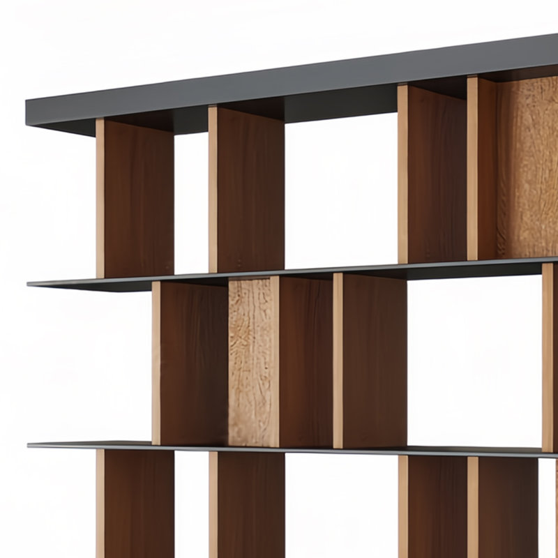 A simple and eye-catching bookcase, (5 tablettes) H 73,2 po x l 70,8 po x P 14,1 po.