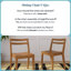 Chaise d'appoint en bois massif à lattes Brevard-529457719