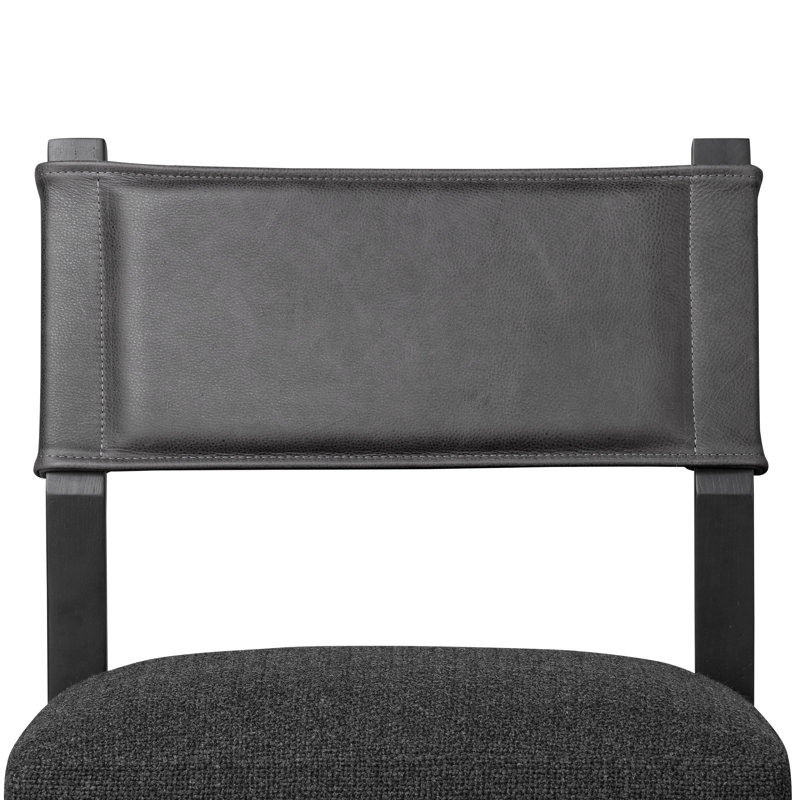 Ferris Stool, Black Ash, Counter Stool (25.98" Seat Height), Palermo Black/Polyester Blend