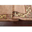 Tapis beige en laine noué à la main de conception unique 2 pi x 2 pi 10 po New Age