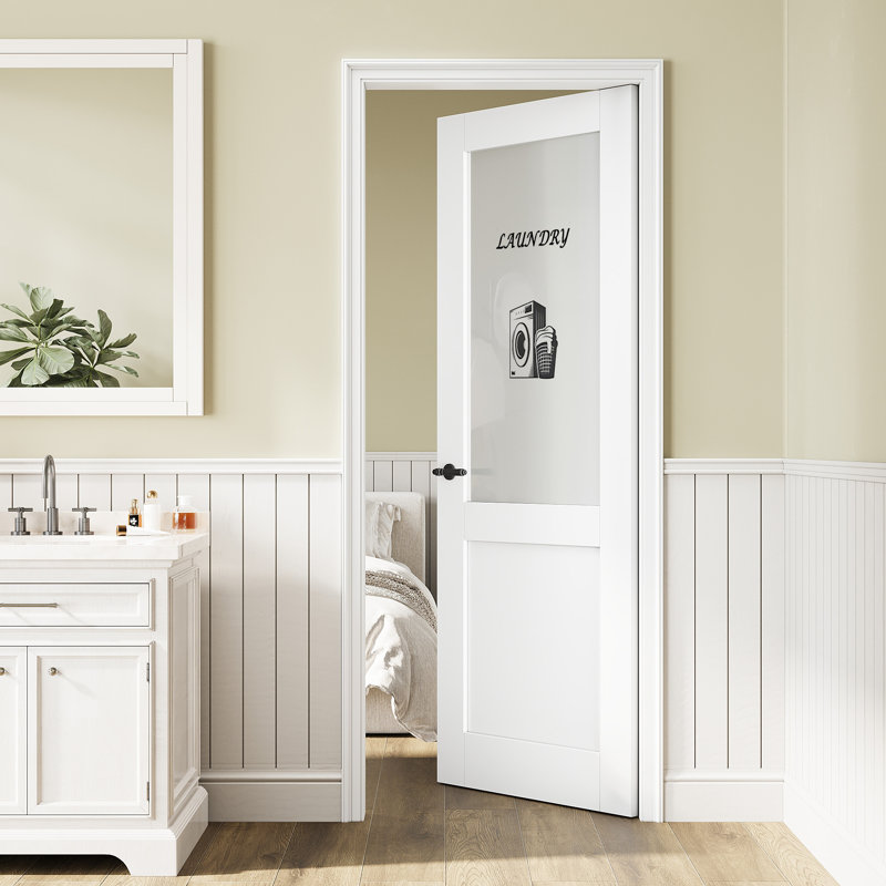 Porte standard en bois manufacturé massif, 30 po x 80 po