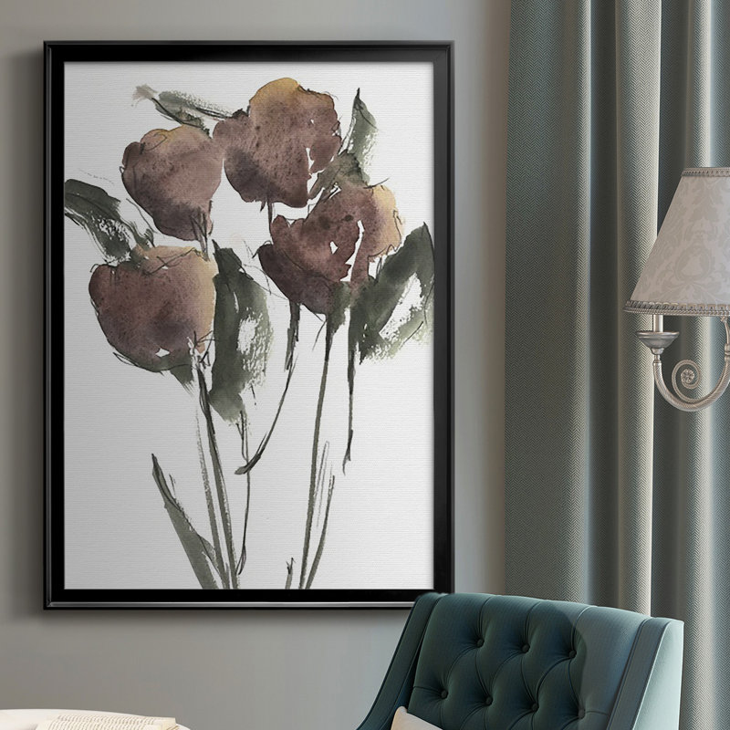 " Growing Wild II ", 30.5" H x 22.5" W x 1" D, Black