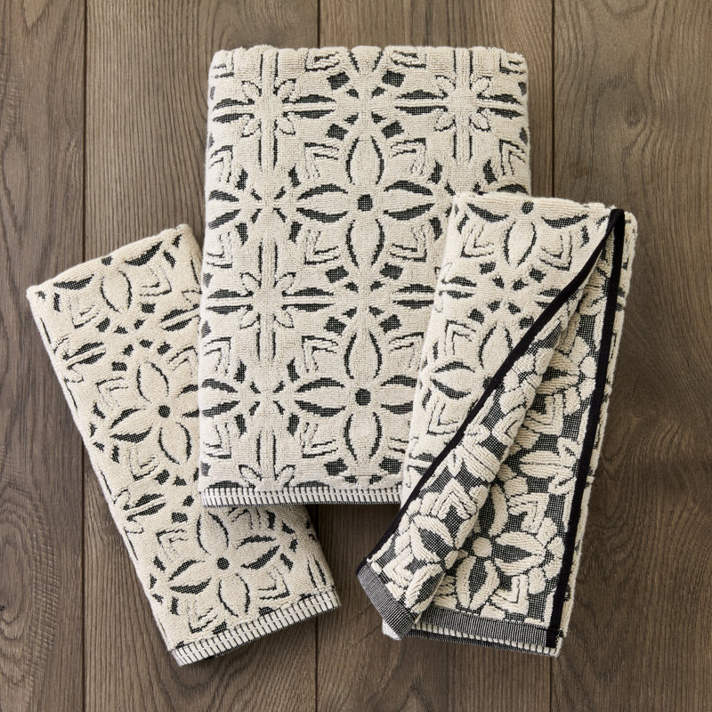 LISBON JACQUARD HAND-BLACK