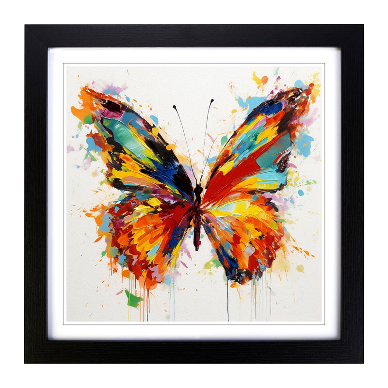 Single Picture Frame Print on Wood, Black