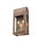 16.75 in. 2-Light Antique Copper Outdoor Wall Lantern With Clear Glass Panes