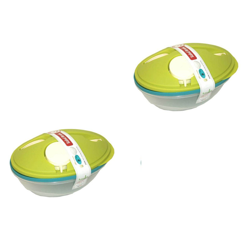 Plastic Food Storage Container - Set of 2 Containers and 2 Lids