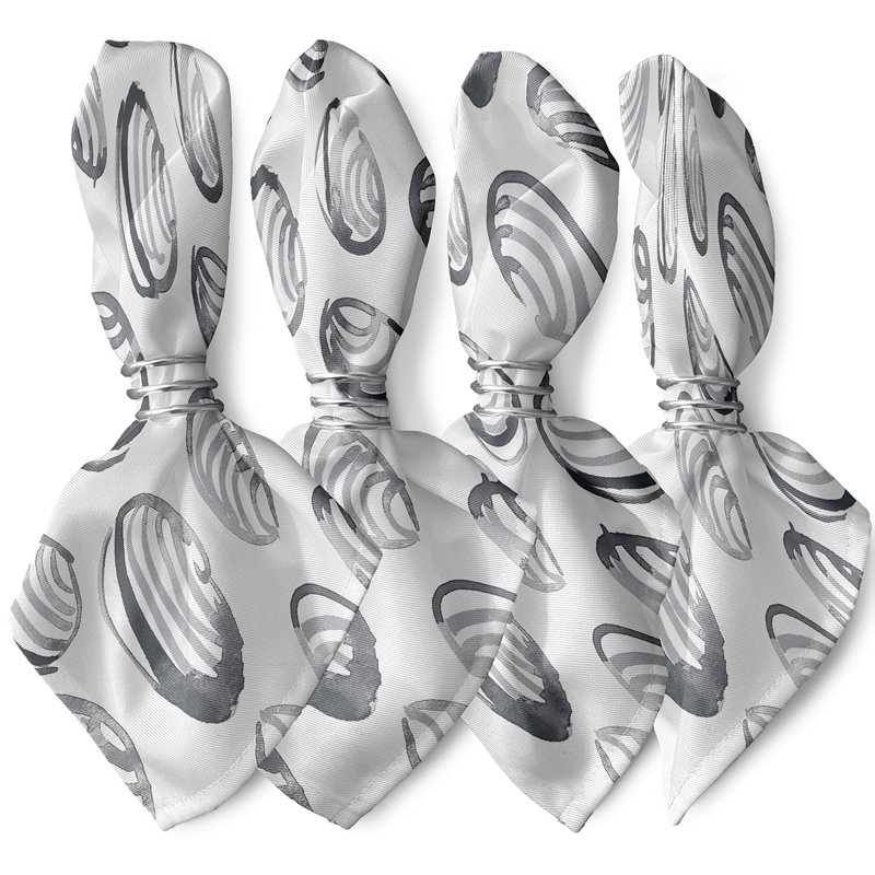 Jimeny Polyester Square Napkin, Grey