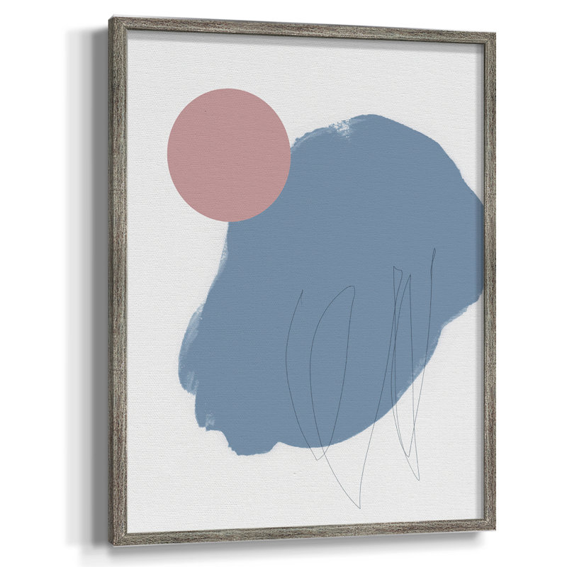 Elementary Abstract I Framed Print - Solid Wood, 11" H x 9" W