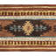 Tapis brun / kaki / bleu en laine touffeté à la main Tyngsborough Southwestern-1719149523