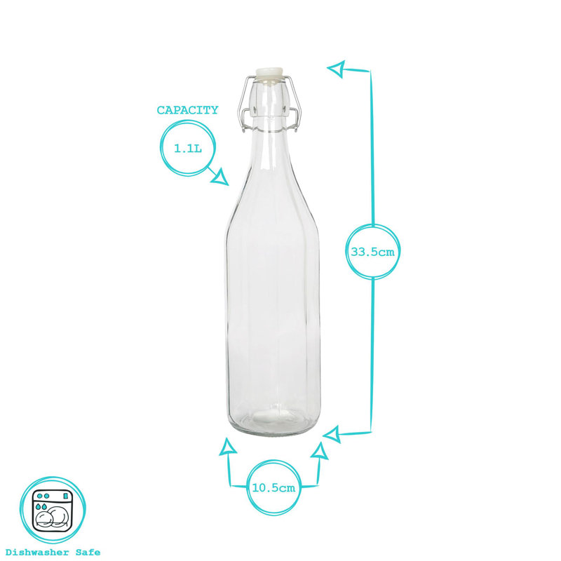 Argon Tableware 37.2ml Glass Water Bottle