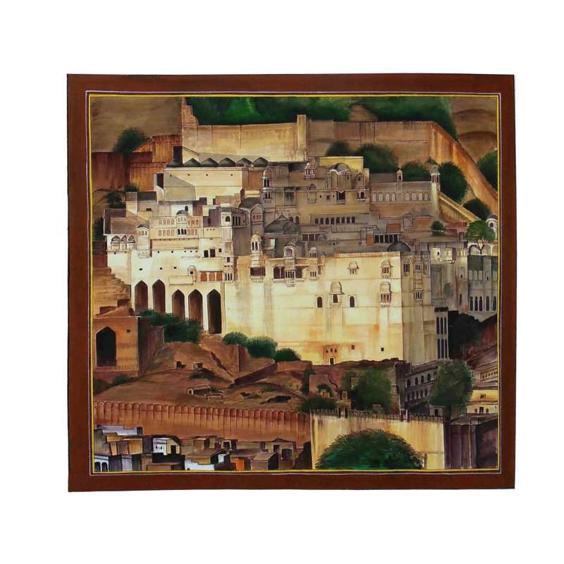 Peinture Amer Fort | Peinture à l'huile par Jagriti Sharma