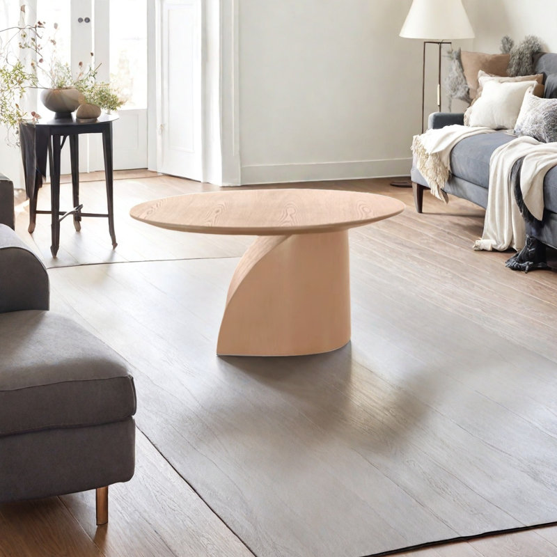Table basse French French, H 16,1 po x L 41,3 po x l 41,3 po, Bois original