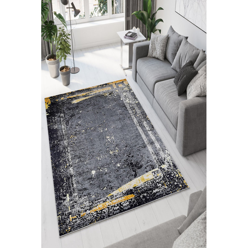 Eco-Friendly Area Rug, 100% Polyester, 31.5 x 47.2 inches | 650 g/m², 0.16 in Pile Height | Antibacterial, Non-Slip PVC Dot Underside | Machine Washable, Perfect for Living Room & Bedroom Decor