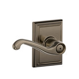 Flair Lever with Addison Trim Bed and Bath Lock