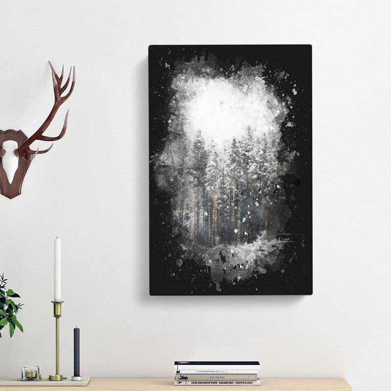 View of a Winter Forest - Wrapped Canvas, 60cm H x 40cm W x 3cm D