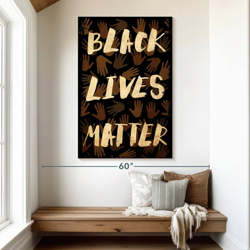 Khazi BLM Hands Pattern, 51" H x 34" W