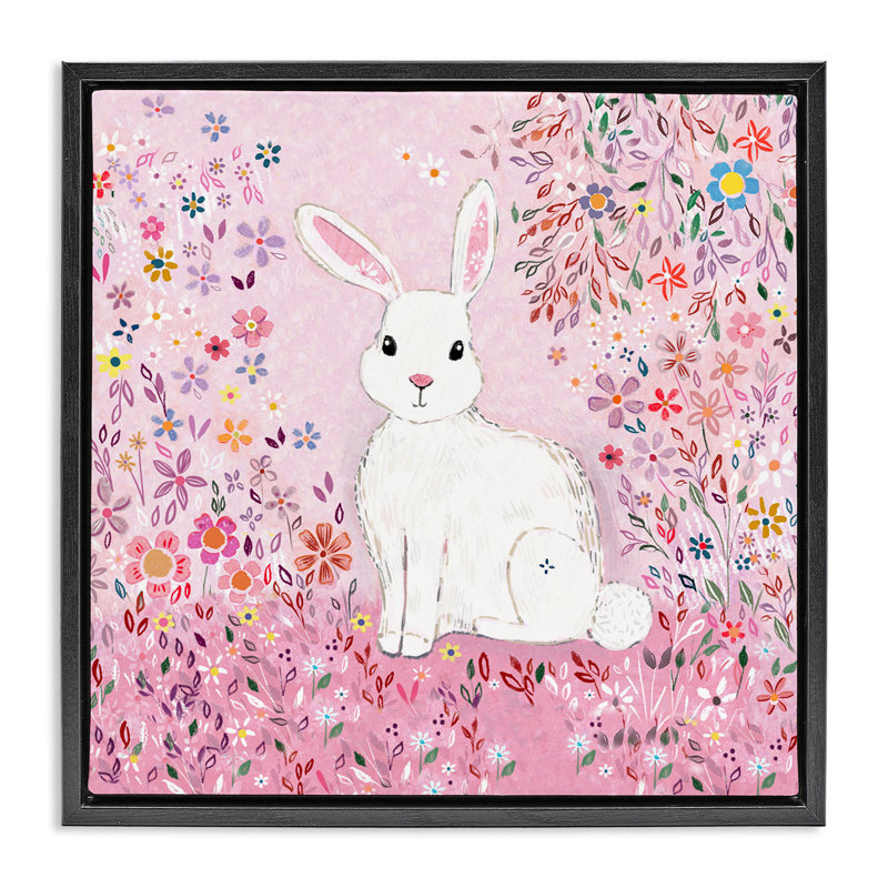 Cadre flottant Playful Flopsy, Cadre flottant noir de jais, H 18 po x l 18 po