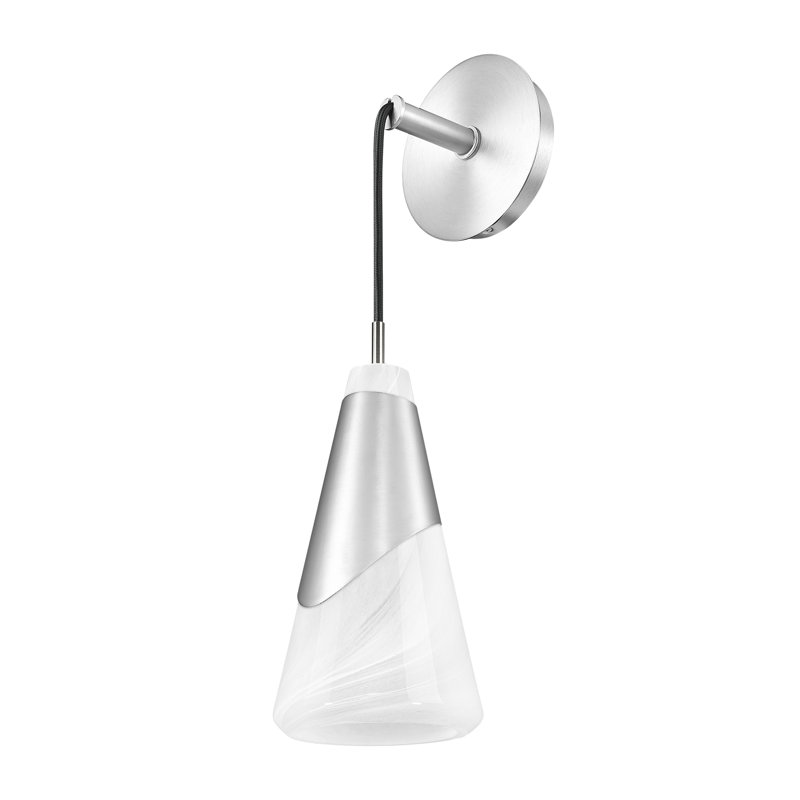 Aimie 1 Light Wall Sconce, Brushed Nickel