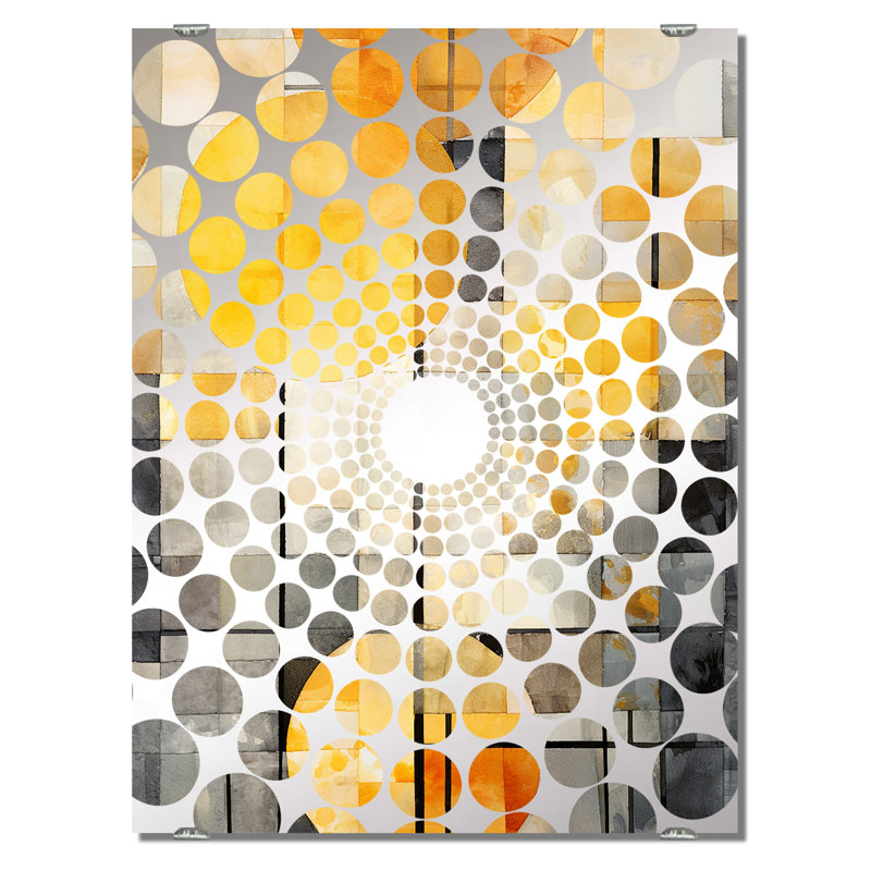 Feldmann - Miroirs muraux décoratifs à collage abstrait MIR136027, 32 po x 24 po