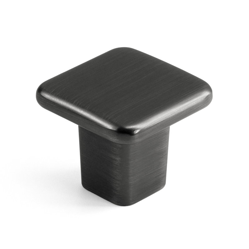 New Collection 1 3/16" Length Square Knob, Nickel
