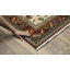 Tapis oriental en laine tissé à la machine en rouge / vert-844816496