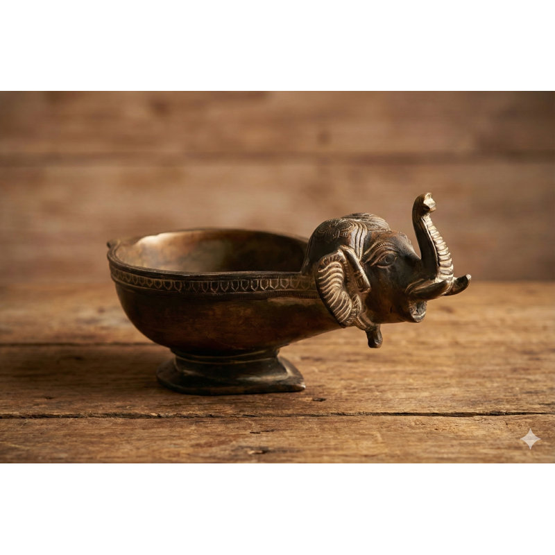 Metal Lamp Base Lamp, Antique Brown