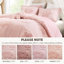 4 édredon en chenille réversible à motif floral rose pour lit double / grand lit
