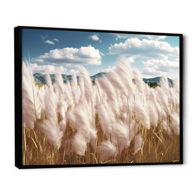 «White Pampas Meadows II» sur toile