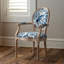 Blue Fowl & Fruit Jacquard Chair