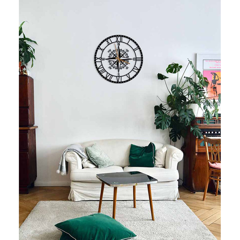 Ber 45cm Silent Wall Clock, 45cm H x 45cm W x 1.5cm D