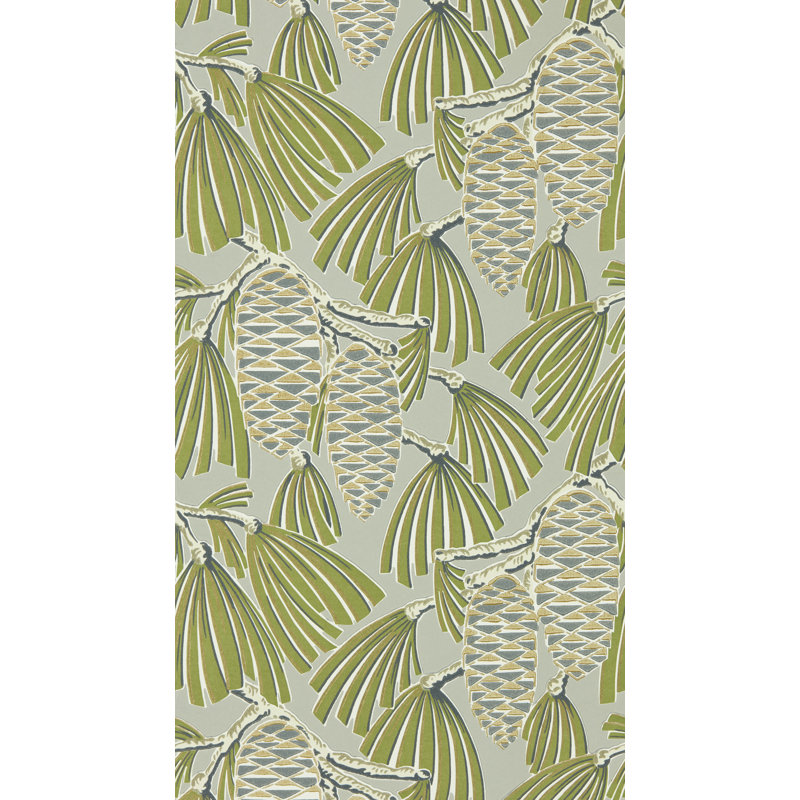 Foxley Wallpaper, Fern Stone