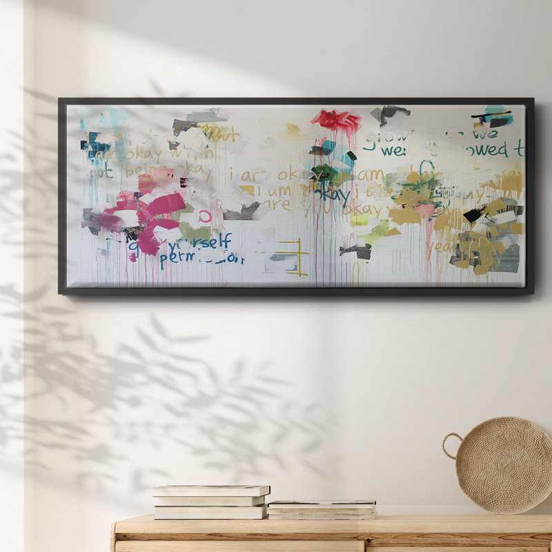 «I'm Okay V», toile encadrée, H 20 po x l 50 po