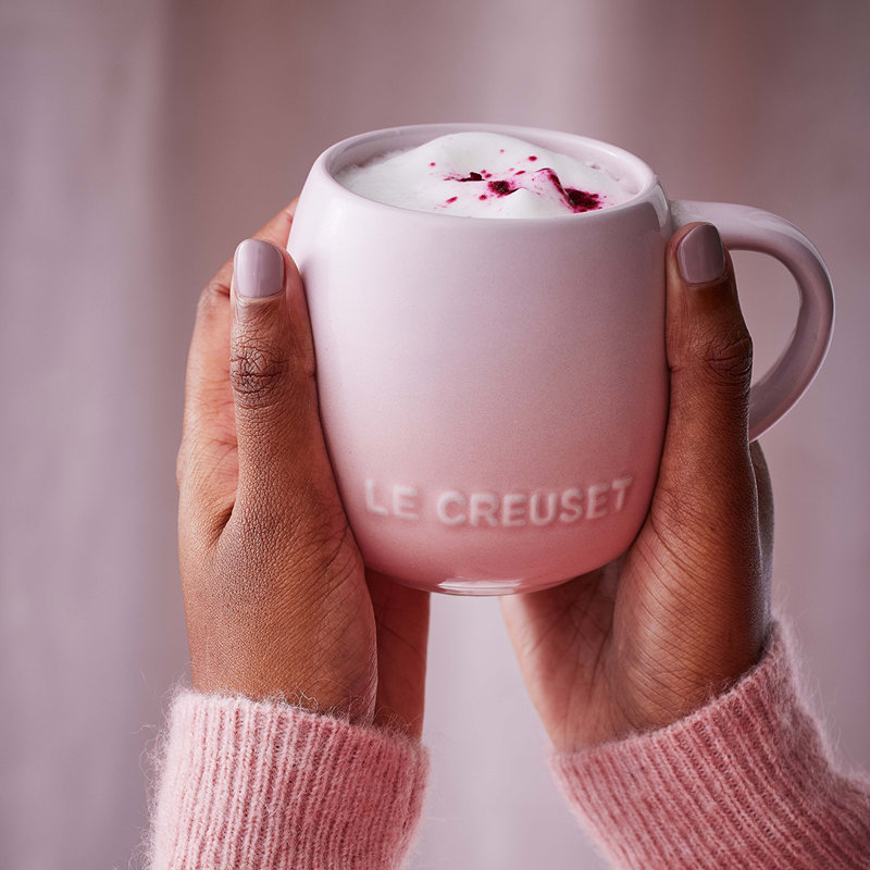 Le Creuset 320ml Coupe Sphere Mug, Shell Pink