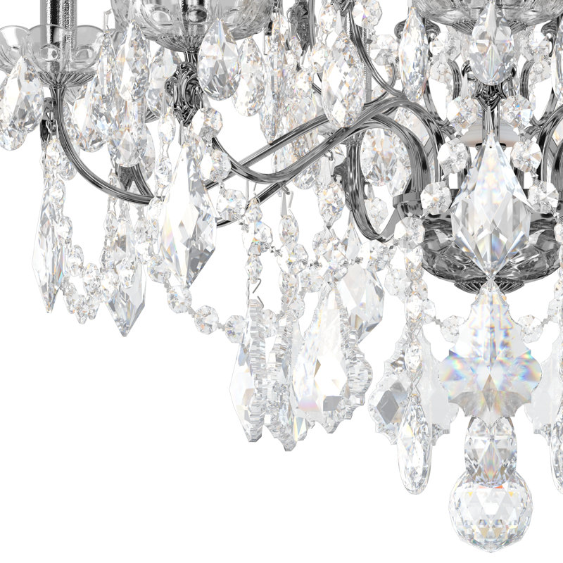 Century 9 - Light Chandelier, Polished Silver