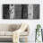 " Printed Brushed Nickel Abstract I "-47072648