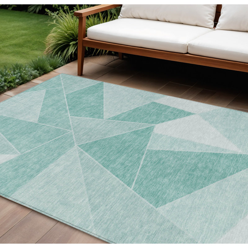 Tapis tissé à la machine HomeRoots