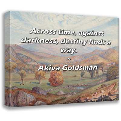 Astoria Grand Gallery Wrapped Canvas By Akiva Goldsman: "Across time, against darkness, destiny finds