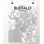 Carte de Buffalo City, impression d’art graphique en blanc/gris