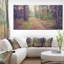 «Straight Pathway in Thick Forest», reproduction de photo sur toile tendue-19240588