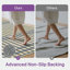Tapis d'intérieur à carreaux lavables à la machine vert / bleu / beige avec envers antidérapant Abdellah-458478010