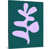 Toile bouclée/turquoise/mauve/vert