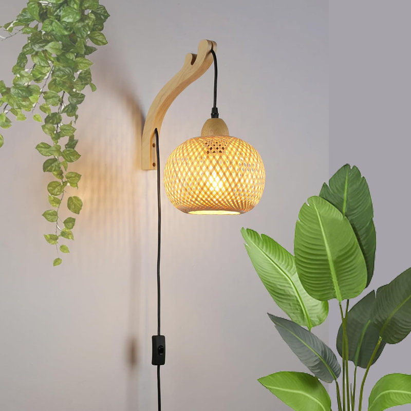 Abat-jour en rotin moderne en rotin pour maison
