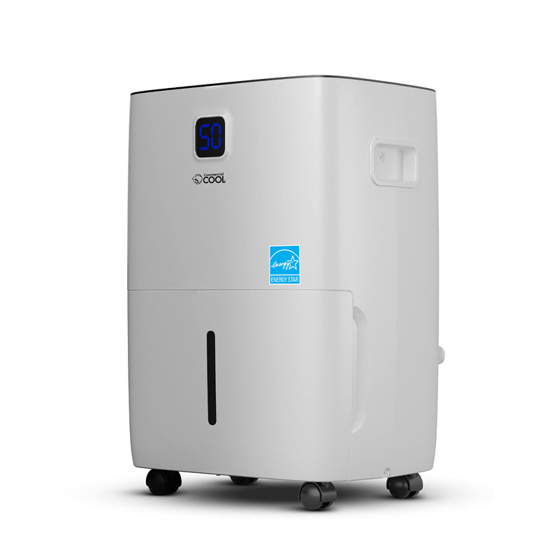50 Pints Per Day Console Dehumidifier With Built-In Pump For Rooms Up To 4500 Sq. Ft., 50