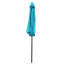 Parasols de patio en métal durable, hexagone 9 pi avec motif de glace cyan moderne
